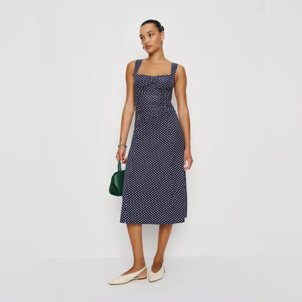 Reformation Suvi Knit Midi Dress - Dream Dot Sz S